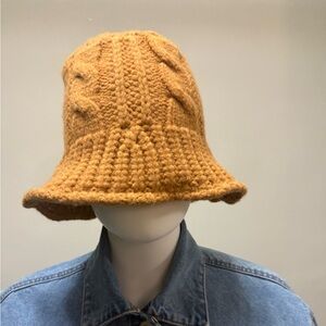Steve Madden Tan Knit Bucket Hat